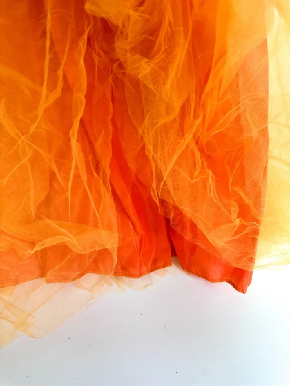 Halloween Dress Orange Black Pumpkin Princess Witch Costume 4-5T